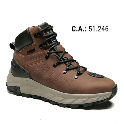 Bota De Segurança Cano Alto Macboot MAC PRO 13 Marrom