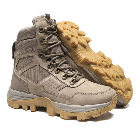 Bota Militar Cano Longo Macboot Orix 02 Bege Acinzentado