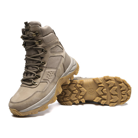 Bota Militar Cano Longo Macboot Orix 02 Bege Acinzentado