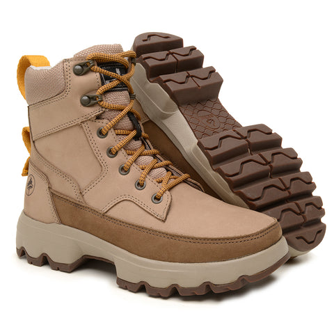 Bota Adventure Cano Longo Macboot Paine 08 Bege Acinzentado