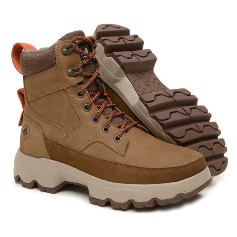 Bota Adventure Cano Longo Macboot Paine 08 Marrom Bege