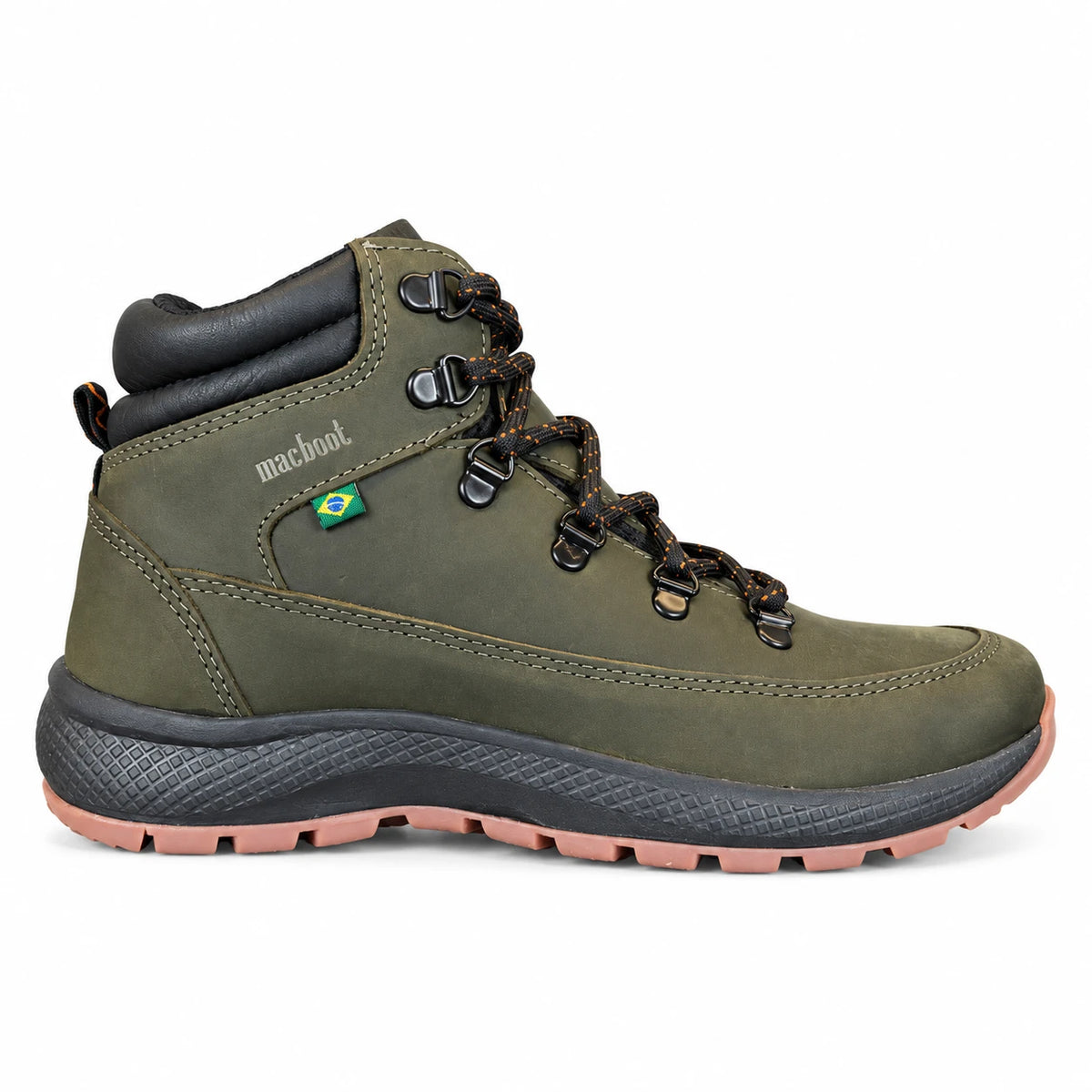 Bota Adventure Cano Alto Macboot Sabine 18 Oliva - lateral