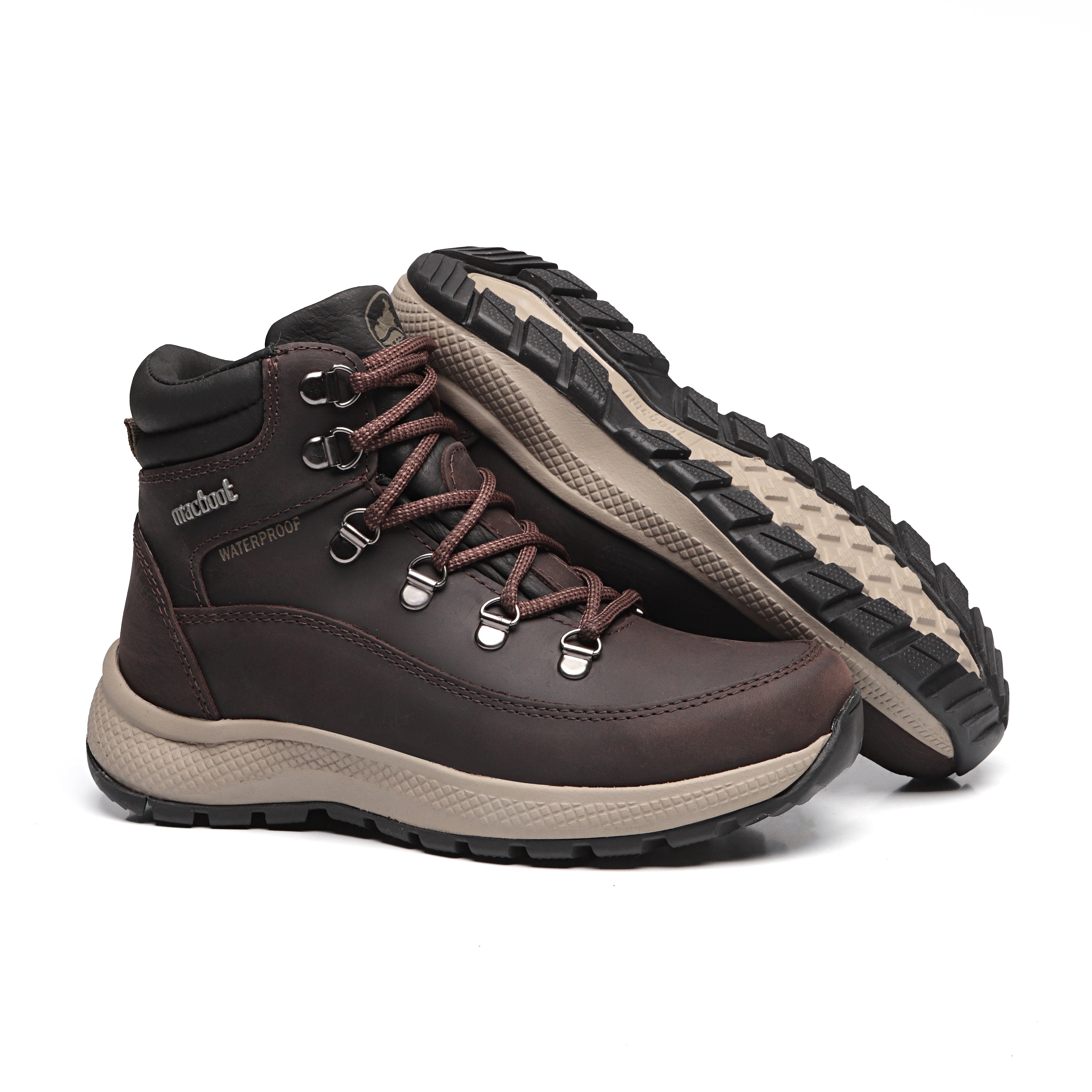 m Bota Adventure Cano Alto Waterproof Macboot Sabine 08 Café