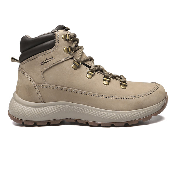Bota Adventure Cano Alto Macboot Sabine 18Z Bege Acinzentado - vista frontal - Macboot