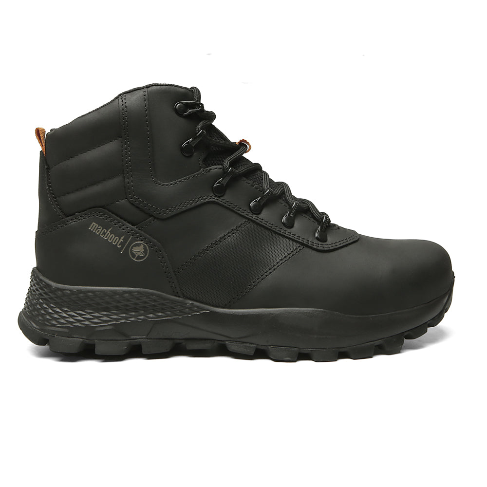 66mama* Bota Adventure Cano Alto Macboot Sandalo 02 Preto Emborrachado