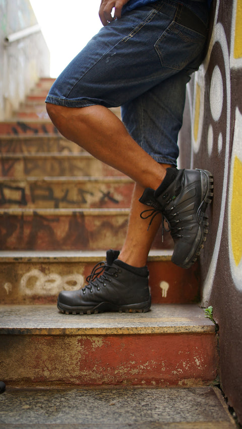 Bota Adventure Cano Alto Macboot Uirapuru 06 Preto Emborrachado