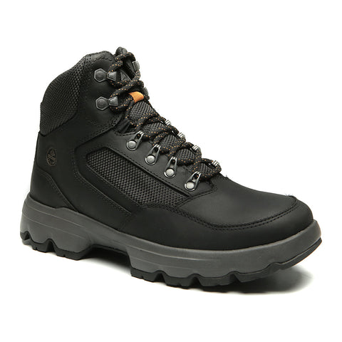 Bota Adventure Cano Alto Macboot Verda 02 Preto Emborrachado - vista frontal - Macboot