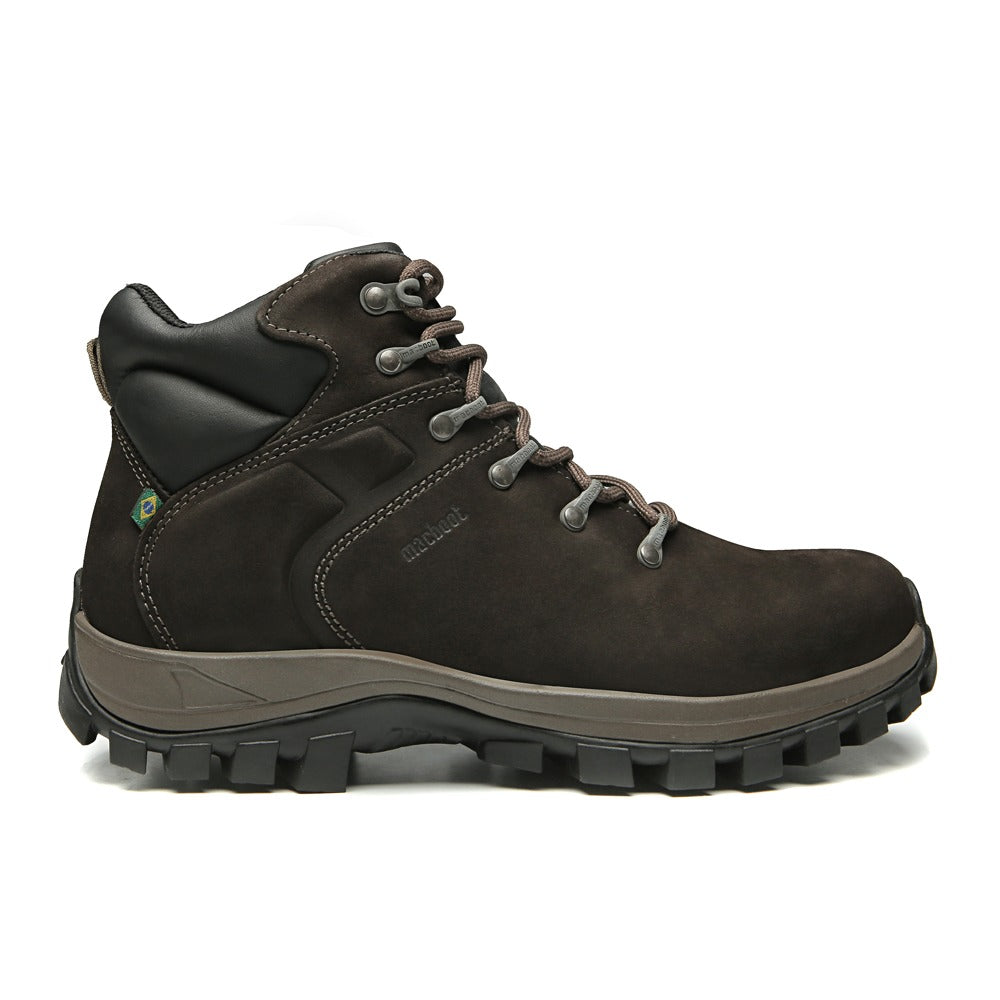 Bota Adventure Cano Alto Macboot Castanheira 02 Marrom Escuro - vista frontal - Macboot