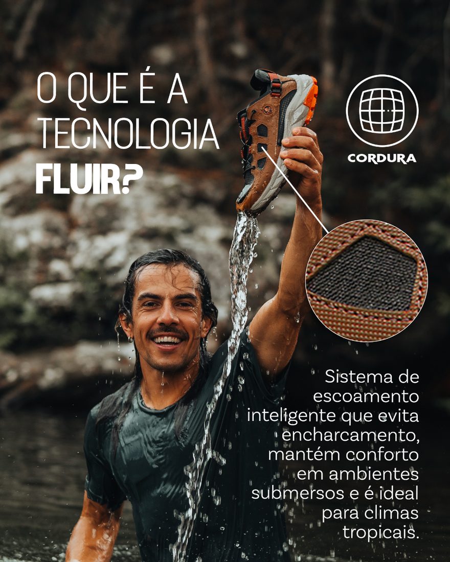 Tecnologia Fluir: o Mergulhão escorrendo água